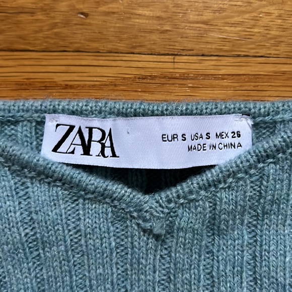 Zara Knit Ribbed Crop Top - Picture 7 of 9